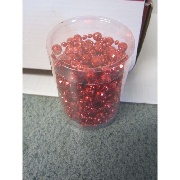 NEW IN BOX SET 12 PLASTIC PEARL BEAD GARLAND EACH 16.5 FT. - Picture 2 of 3